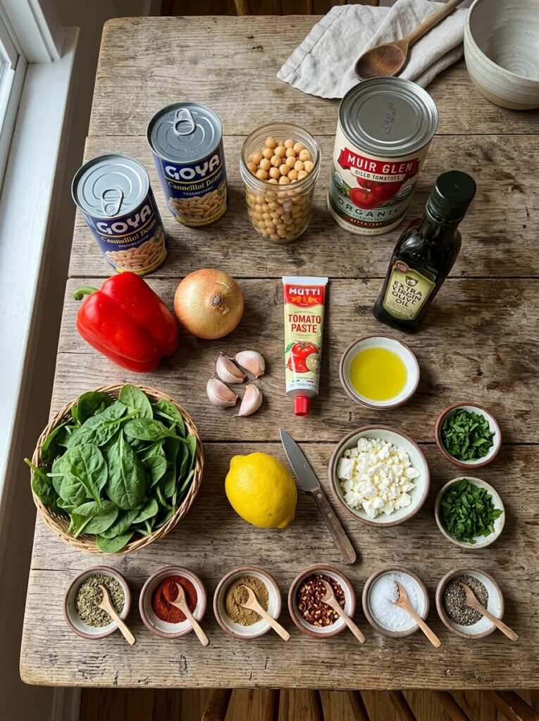 beginner mediterranean bean tomato skillet recipe: Easy One-Pan Dinner 2 Ingredients for bean tomato skillet 202605241452