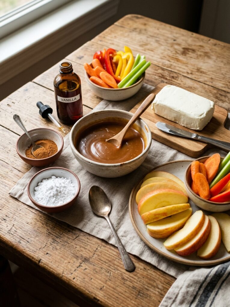 Caramel Apple Dip with Cream Cheese 13 Ingredients for caramel apple dip 202606071833