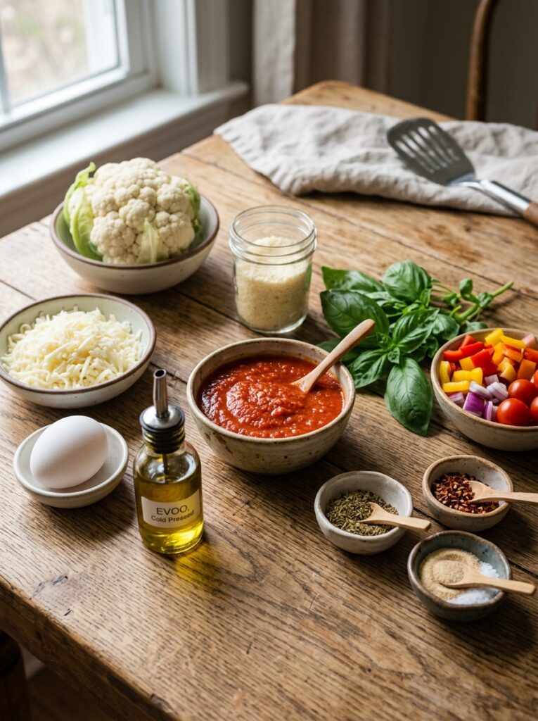 Low carb cauliflower crust pizza: Complete Homemade Recipe Guide 13 Ingredients for cauliflower pizza 202606081731