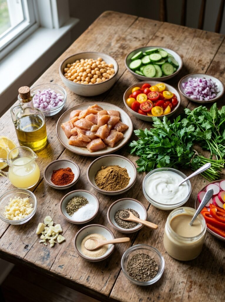Ingredients for chicken shawarma… 202605142243