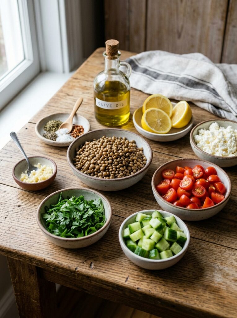 easy mediterranean lentil cucumber salad recipe 13 Ingredients for lentil cucumber … 202605211249