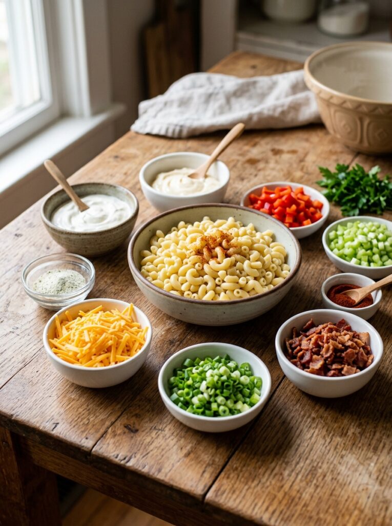 Loaded baked potato style macaroni salad 13 Ingredients for loaded baked pot… 202606051732