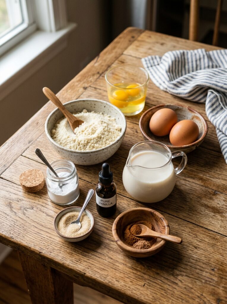 Ingredients for low carb pancakes 202606081803