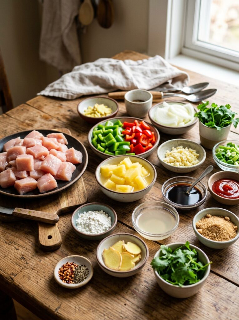 Sweet and Sour Chicken Breast Crispy 13 Ingredients for sweet sour chicken 202606111713