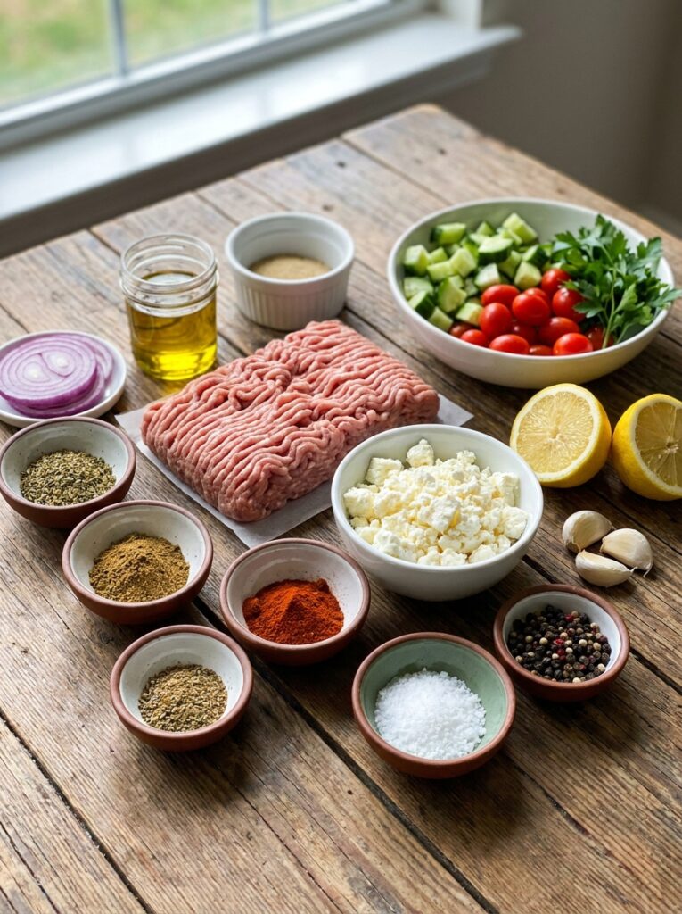 Ingredients for turkey burger bowls 202605131731