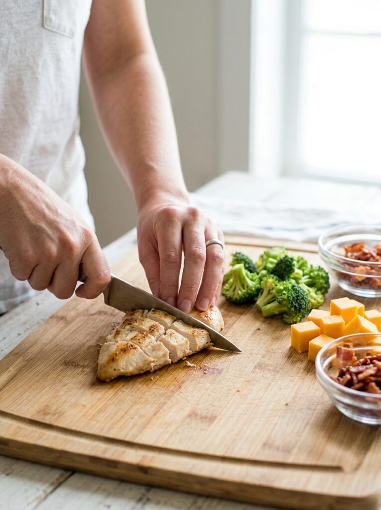 Keto Broccoli Salad with Chicken and Cheddar 13 Keto Broccoli Salad Chicken Cheddar 202606081808 2
