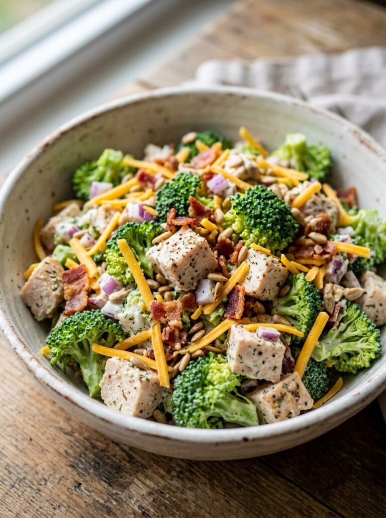 Keto Broccoli Salad with Chicken and Cheddar 17 Keto Broccoli Salad Chicken Cheddar 202606081808