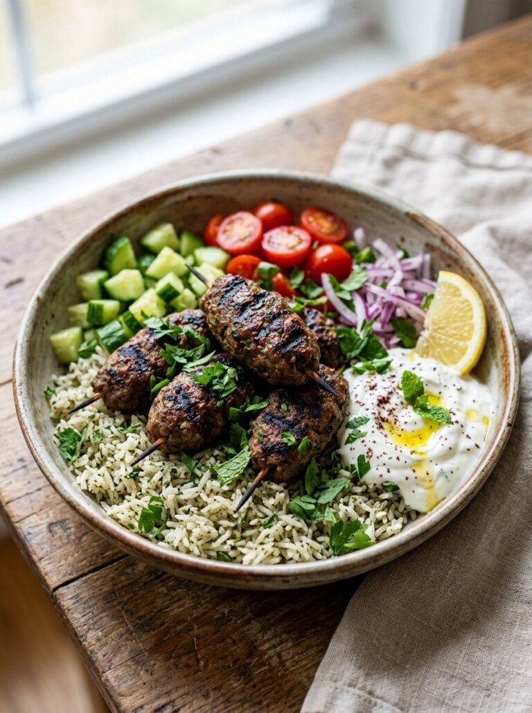 Lamb kofta bowls with rice 202605032207