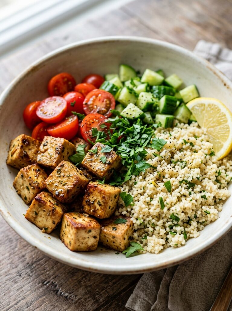 Lemon Garlic Tofu Bowls Recipe 202605082005