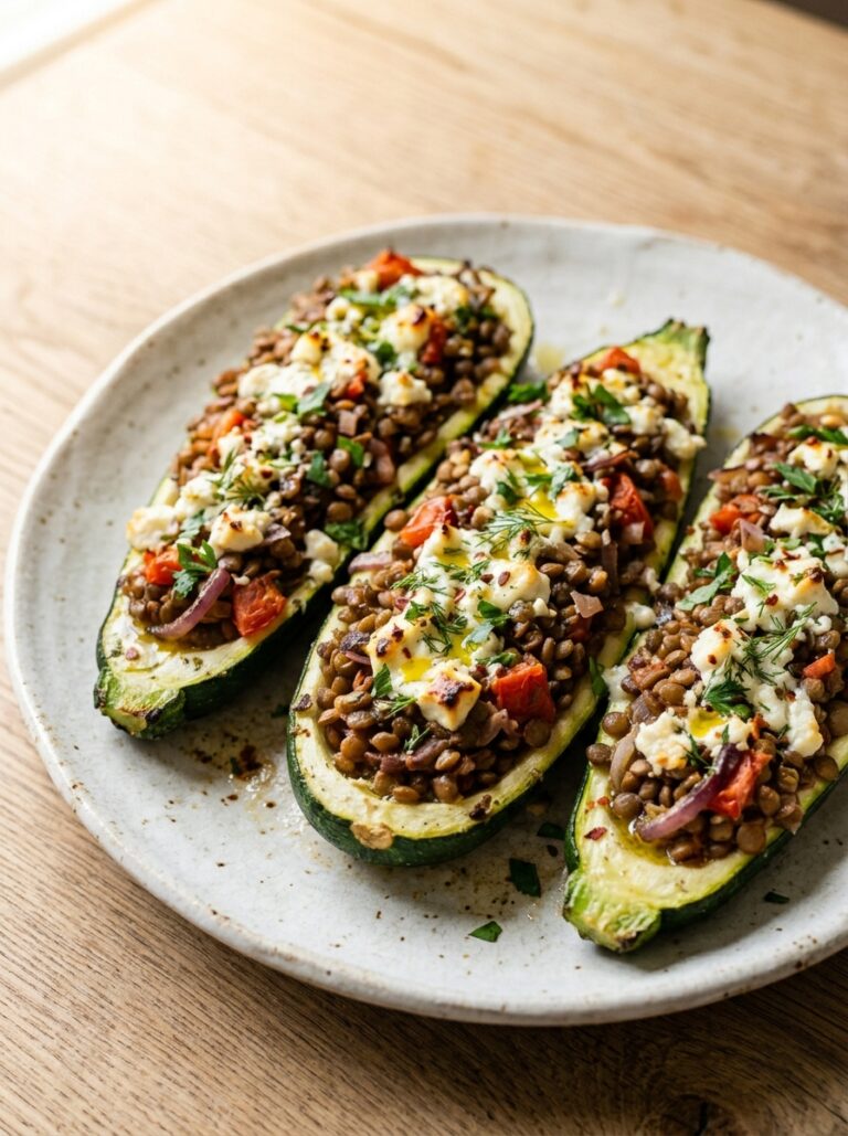 Mediterranean Lentil Stuffed Zucchini Boats Dinner Recipe: A Flavorful, Healthy Main Dish 17 Lentil stuffed zucchini boats di… 202605111226