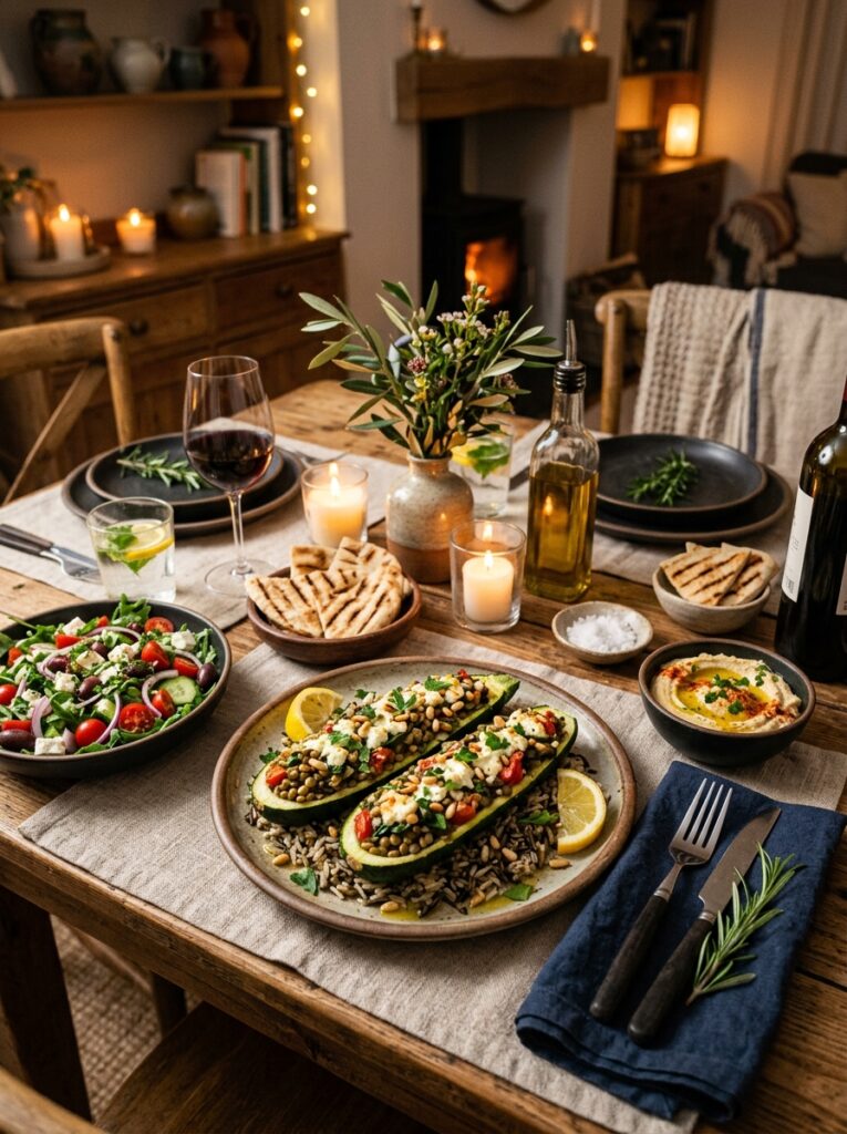 Mediterranean Lentil Stuffed Zucchini Boats Dinner Recipe: A Flavorful, Healthy Main Dish 15 Lentil stuffed zucchini dinner s… 202605111227