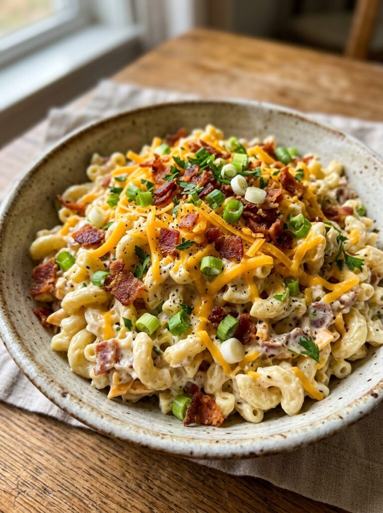Loaded baked potato style macaroni salad 17 Loaded baked potato macaroni salad 202606051732