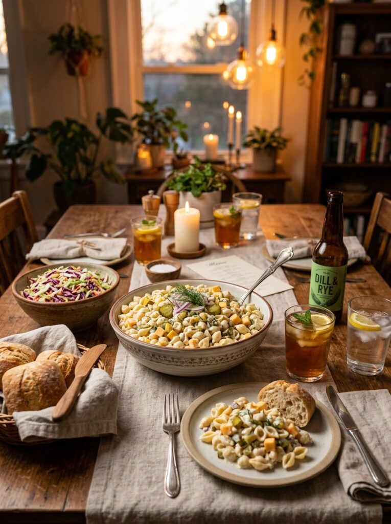 Tangy dill pickle cubed cheese macaroni salad: A Creamy, Crunchy, Refreshing Classic 15 Macaroni salad with side dishes 202606041716