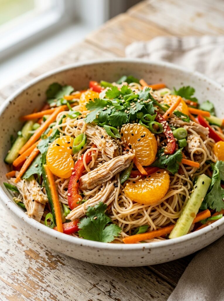 Mandarin Orange Ginger Chicken Noodle Salad 12 Mandarin orange chicken noodle s… 202606051716
