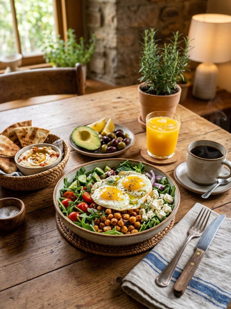 Mediterranean Breakfast Salad with Eggs Chickpeas and Cucumbers Recipe: A Complete Guide 15 Mediterranean Breakfast Salad Re… 202605051950
