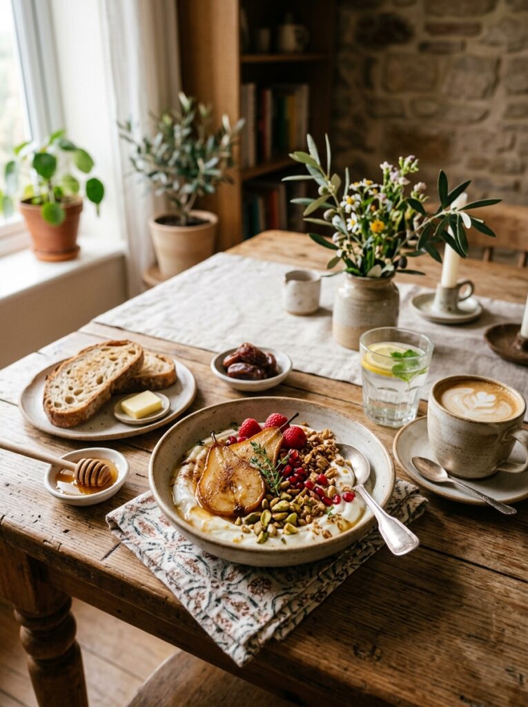 Mediterranean Pear Yogurt Bowl with Pistachios Recipe 15 Mediterranean Pear Yogurt Bowl R… 202605291447