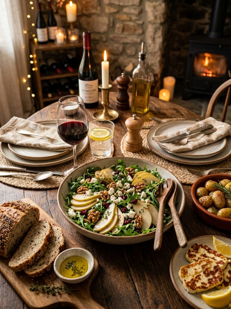 Mediterranean Arugula Pear Walnut Feta Salad Recipe 15 Mediterranean arugula pear walnu… 202605032210
