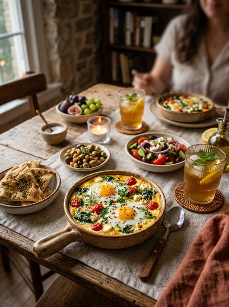 Mediterranean Baked Ricotta Eggs with Spinach and Herbs Recipe 15 Mediterranean baked ricotta eggs… 202605241455