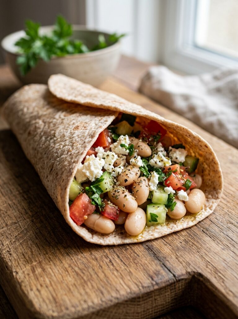 beginner mediterranean bean and feta wrap recipe 17 Mediterranean bean feta wrap 202605062214