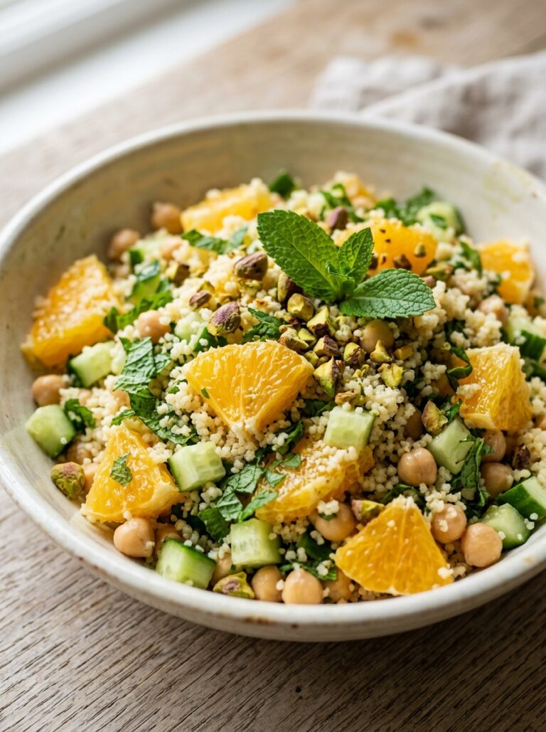 Mediterranean Breakfast Couscous Salad with Oranges and Mint Recipe 17 Mediterranean breakfast couscous… 202605311541
