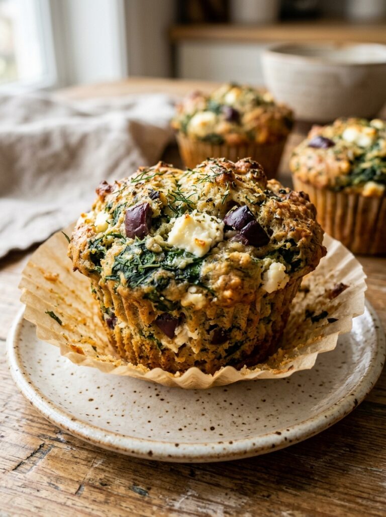 Mediterranean Breakfast Muffins with Spinach, Feta, and Olives: A Savory Homemade Recipe 17 Mediterranean breakfast muffins … 202605291527