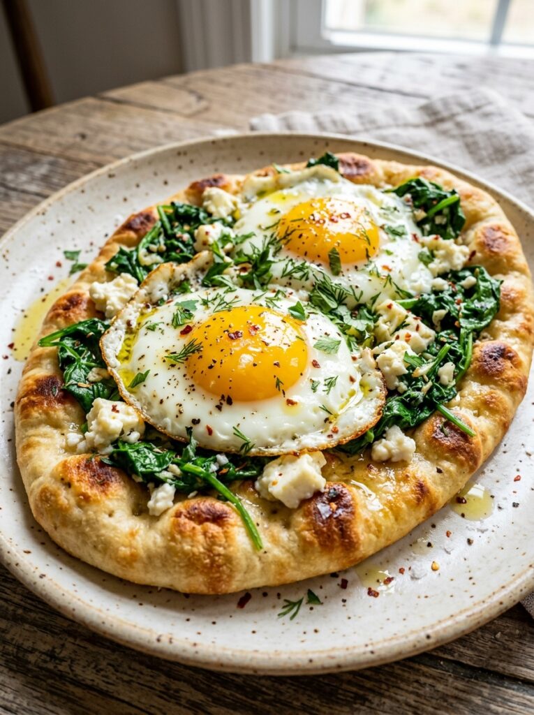 Mediterranean Breakfast Naan with Eggs Feta and Spinach Recipe 12 Mediterranean breakfast naan recipe 202605142257