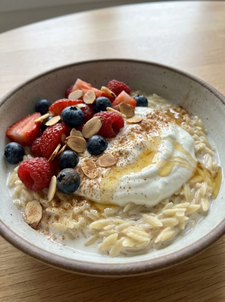 Mediterranean breakfast orzo bowls 202605131727