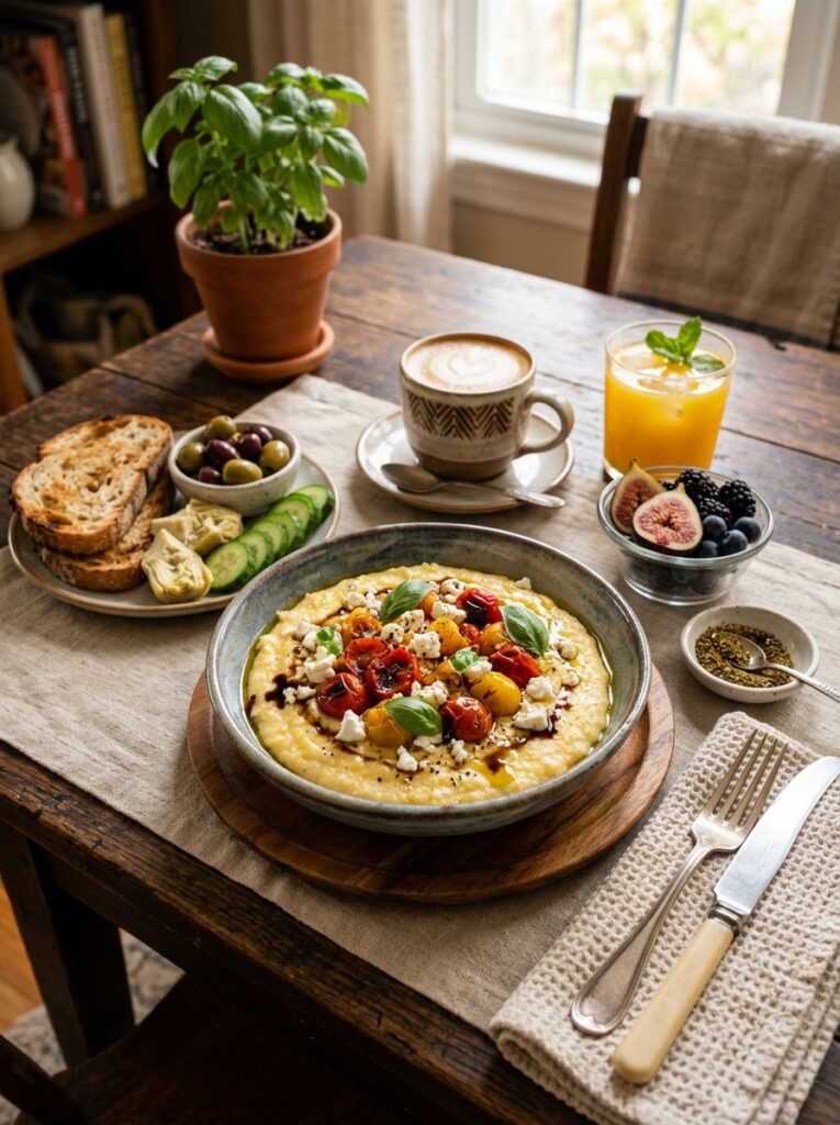 Mediterranean breakfast polenta … 202605161433