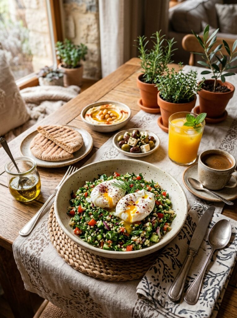 Mediterranean Breakfast Tabbouleh with Poached Eggs Recipe 15 Mediterranean breakfast tabboule… 202605231509 1
