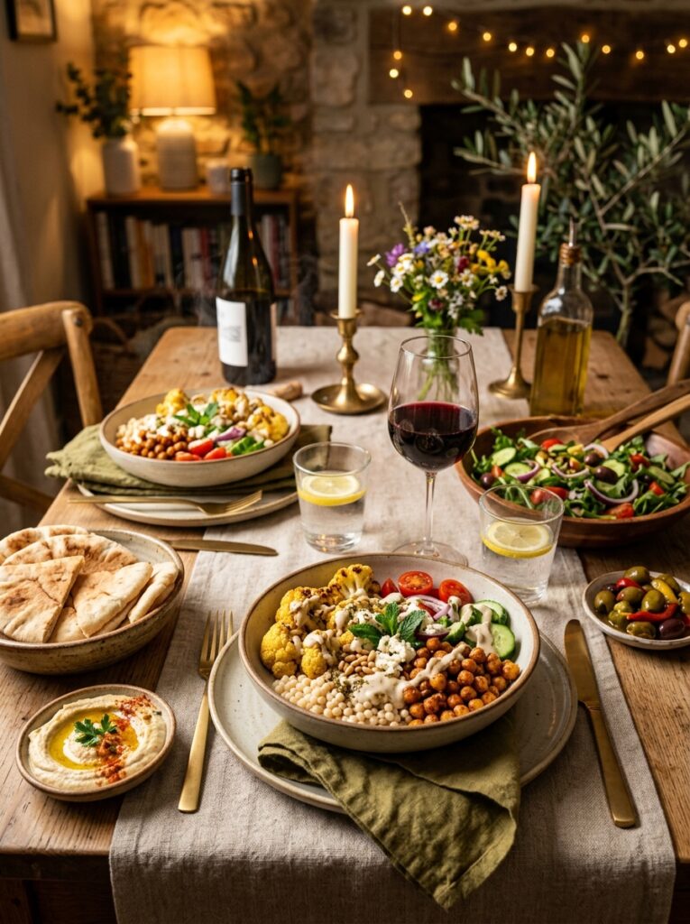 Mediterranean Roasted Cauliflower and Chickpea Dinner Bowls Recipe 4 Mediterranean cauliflower chickp… 202605051958