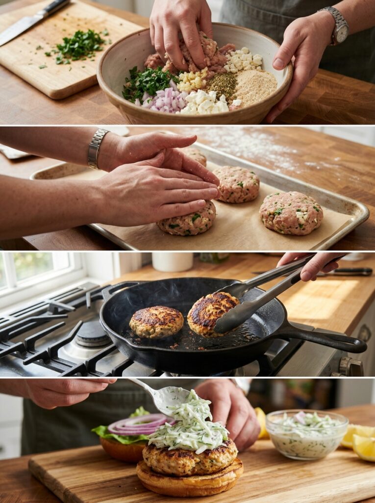 Mediterranean chicken burger recipe 202605181742