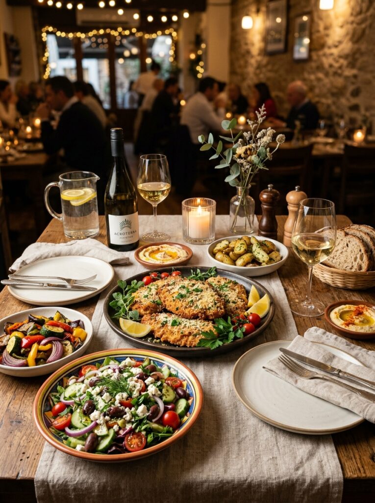 Mediterranean Garlic Parmesan Chicken Cutlets with Salad Recipe 15 Mediterranean chicken cutlets salad 202605251443