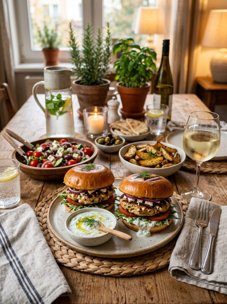 Mediterranean chicken feta burge… 202605311623