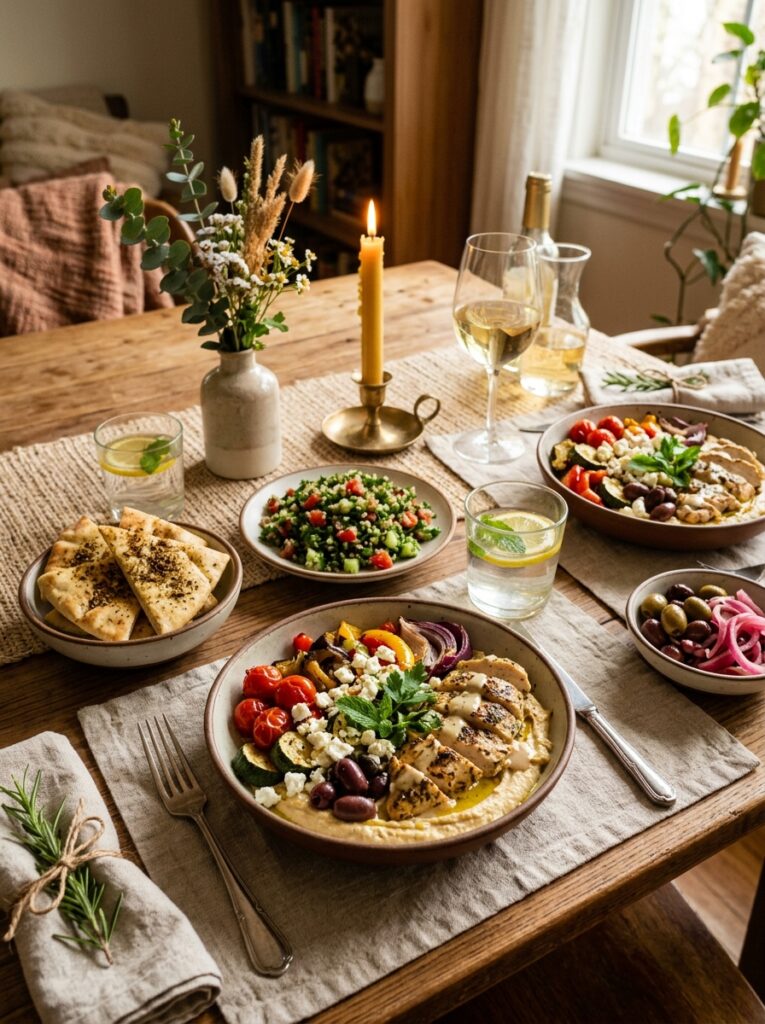 mediterranean chicken hummus bowls with roasted vegetables recipe 15 Mediterranean chicken hummus bowls 202605121610