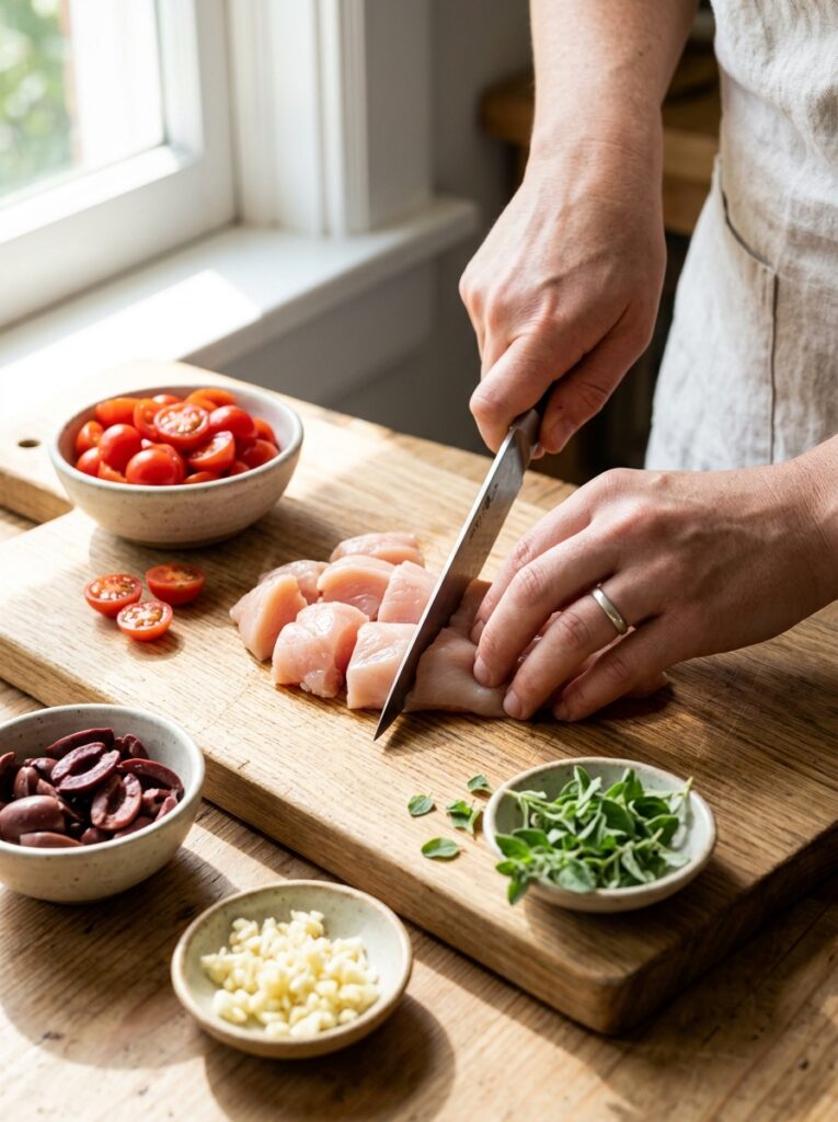 Mediterranean Chicken and Orzo Skillet with Spinach Recipe 14 Mediterranean chicken orzo skill… 202605031927