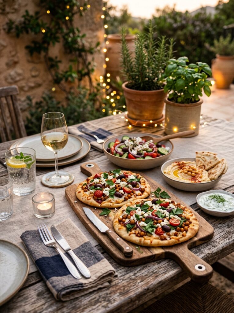 Beginner Mediterranean Chickpea Feta Pita Pizza Recipe 15 Mediterranean chickpea feta pizza 202605031917