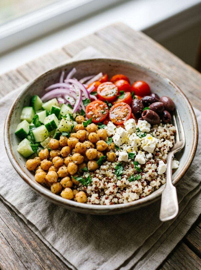 Mediterranean chickpea grain bowls 202605182316