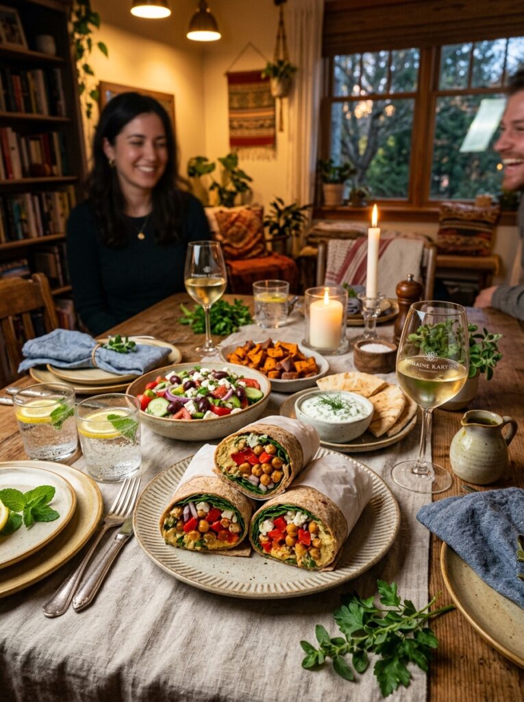 Beginner Mediterranean Roasted Pepper Chickpea Wraps Recipe: Easy, Flavorful, and Healthy 15 Mediterranean chickpea wraps recipe 202605231440