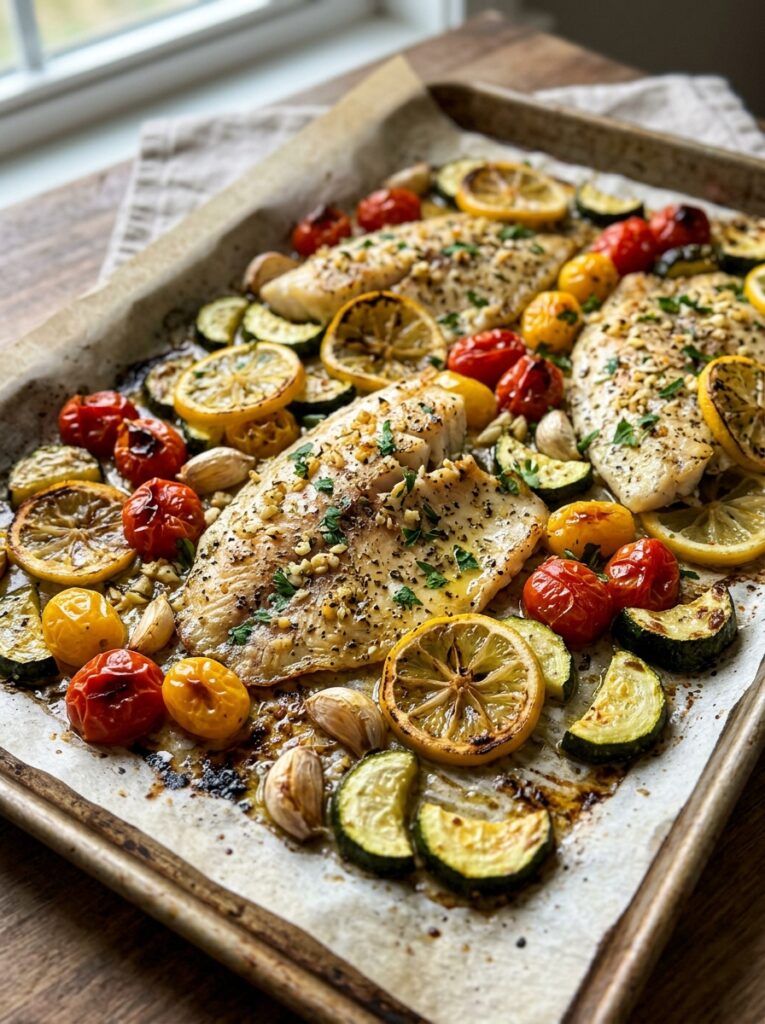 Easy Mediterranean Garlic Lemon Tilapia Sheet Pan Recipe 10 Mediterranean garlic lemon tilapia 202605141123
