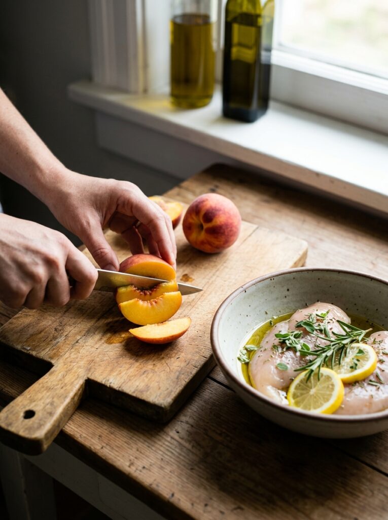 Mediterranean Grilled Chicken and Peach Salad Dinner Recipe 14 Mediterranean grilled chicken pe… 202605302022