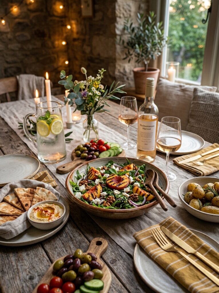 Mediterranean Grilled Peach Salad with Feta and Mint Recipe 15 Mediterranean grilled peach salad 202605141119