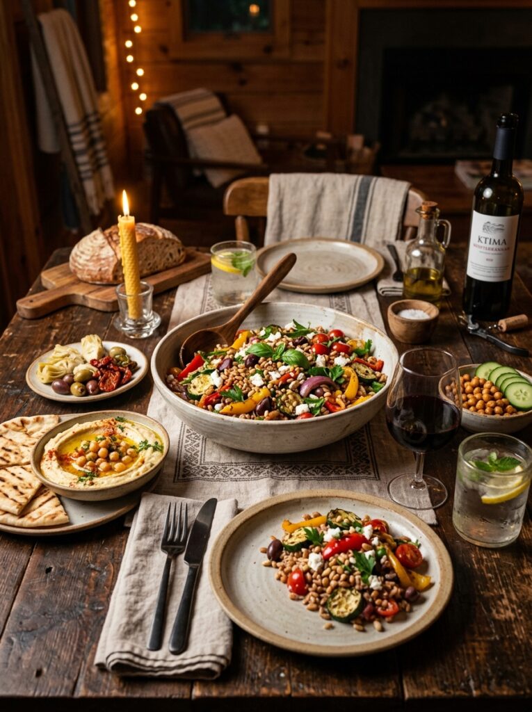 Mediterranean Grilled Vegetable Farro Salad Recipe 15 Mediterranean grilled vegetable … 202605111211