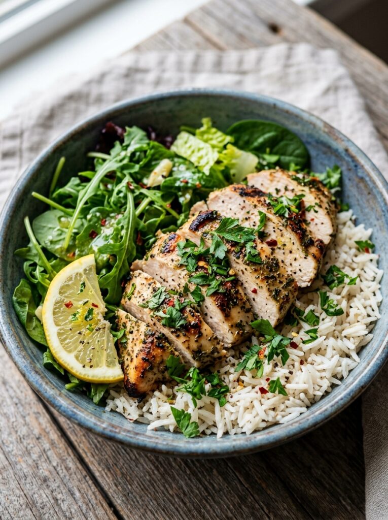 Easy Mediterranean Lemon Parsley Chicken Bowls Recipe 12 Mediterranean lemon parsley chic… 202606021918