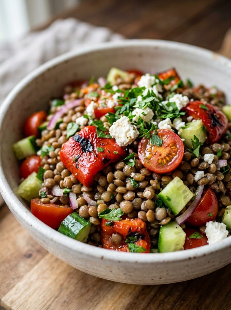 mediterranean lentil roasted pepper salad recipe 12 Mediterranean lentil roasted pep… 202605091936