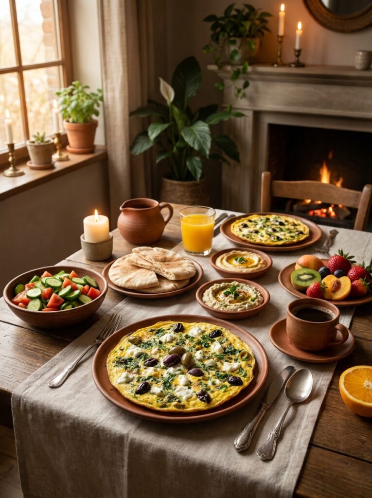Mediterranean omelet with olives… 202605132354