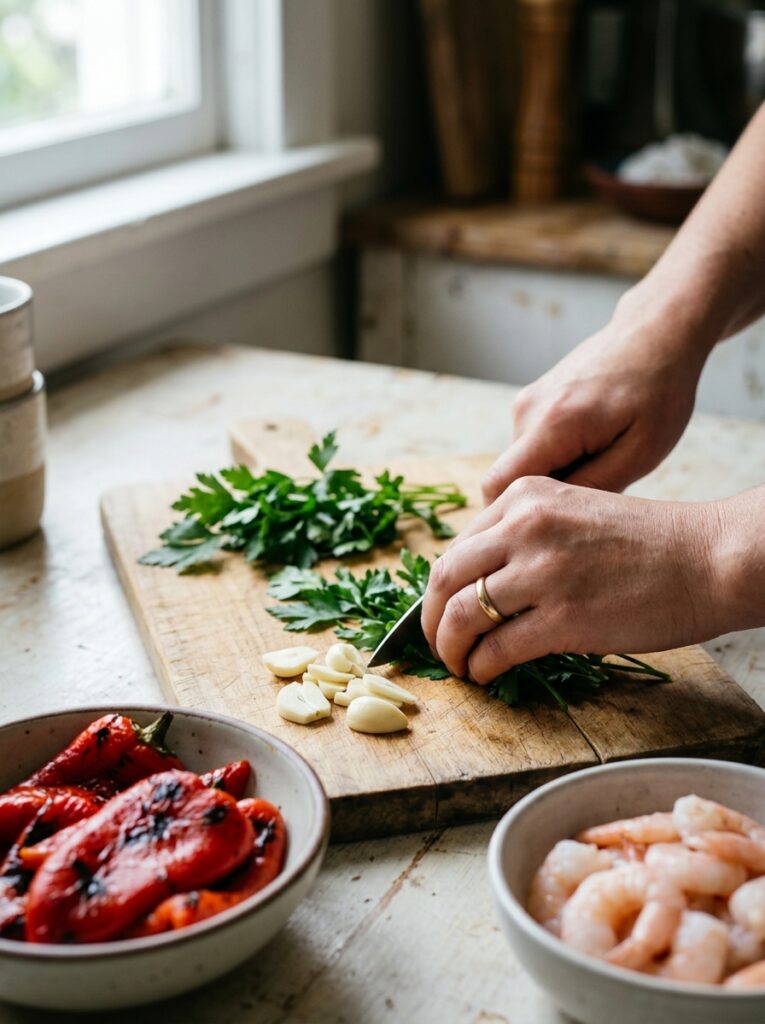 Mediterranean Roasted Red Pepper Pasta with Shrimp Recipe 14 Mediterranean pasta with shrimp … 202605311545