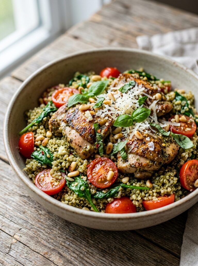beginner mediterranean pesto chicken quinoa recipe 17 Mediterranean pesto chicken quinoa 202605211228