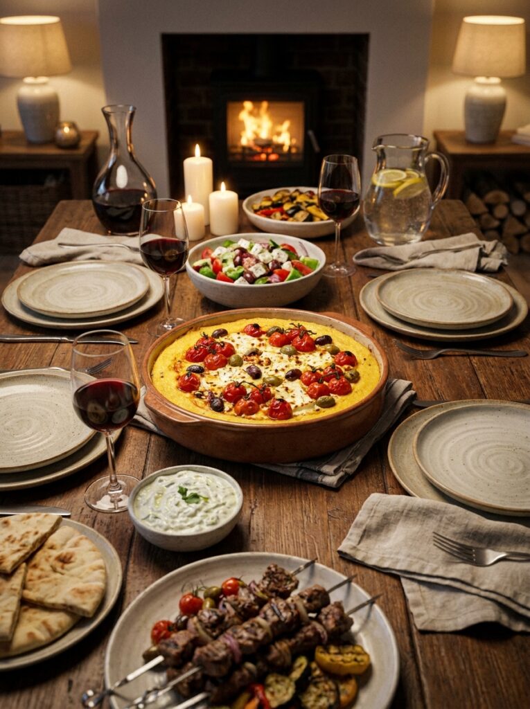 Mediterranean Baked Polenta with Tomatoes Feta and Olives Recipe 15 Mediterranean polenta with tomat… 202605131738