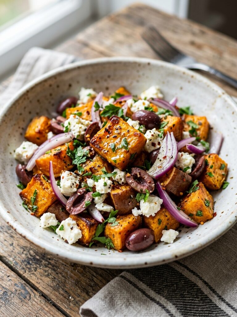 Mediterranean Roasted Sweet Potato Feta Salad Recipe 17 Mediterranean roasted sweet pota… 202605182327