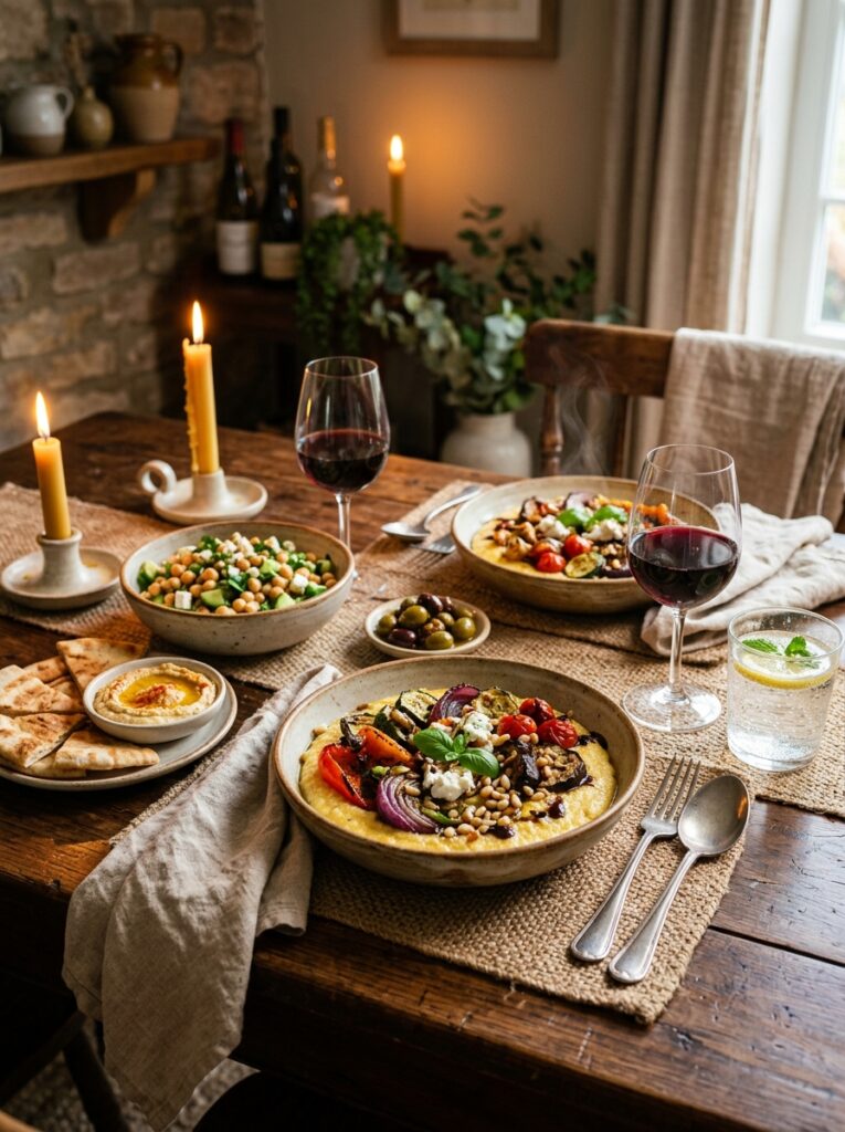 Mediterranean Roasted Vegetable Polenta Bowls Recipe 15 Mediterranean roasted vegetable … 202605091934